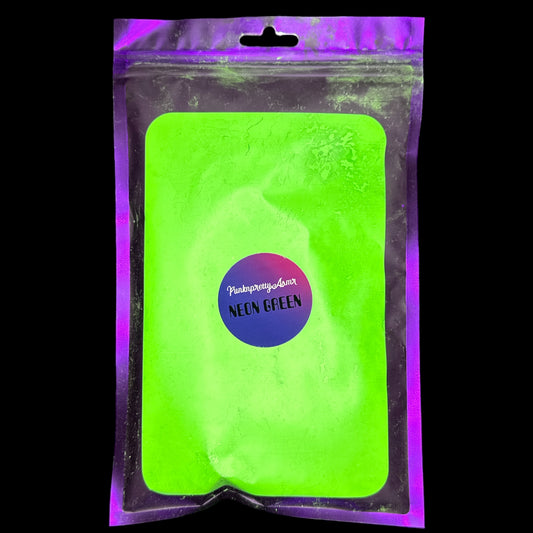 One (1) Bag of Neon Green 5oz (140 grams) Holi Powder