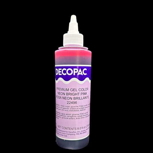 DecoPac Gel Neon Bright Pink