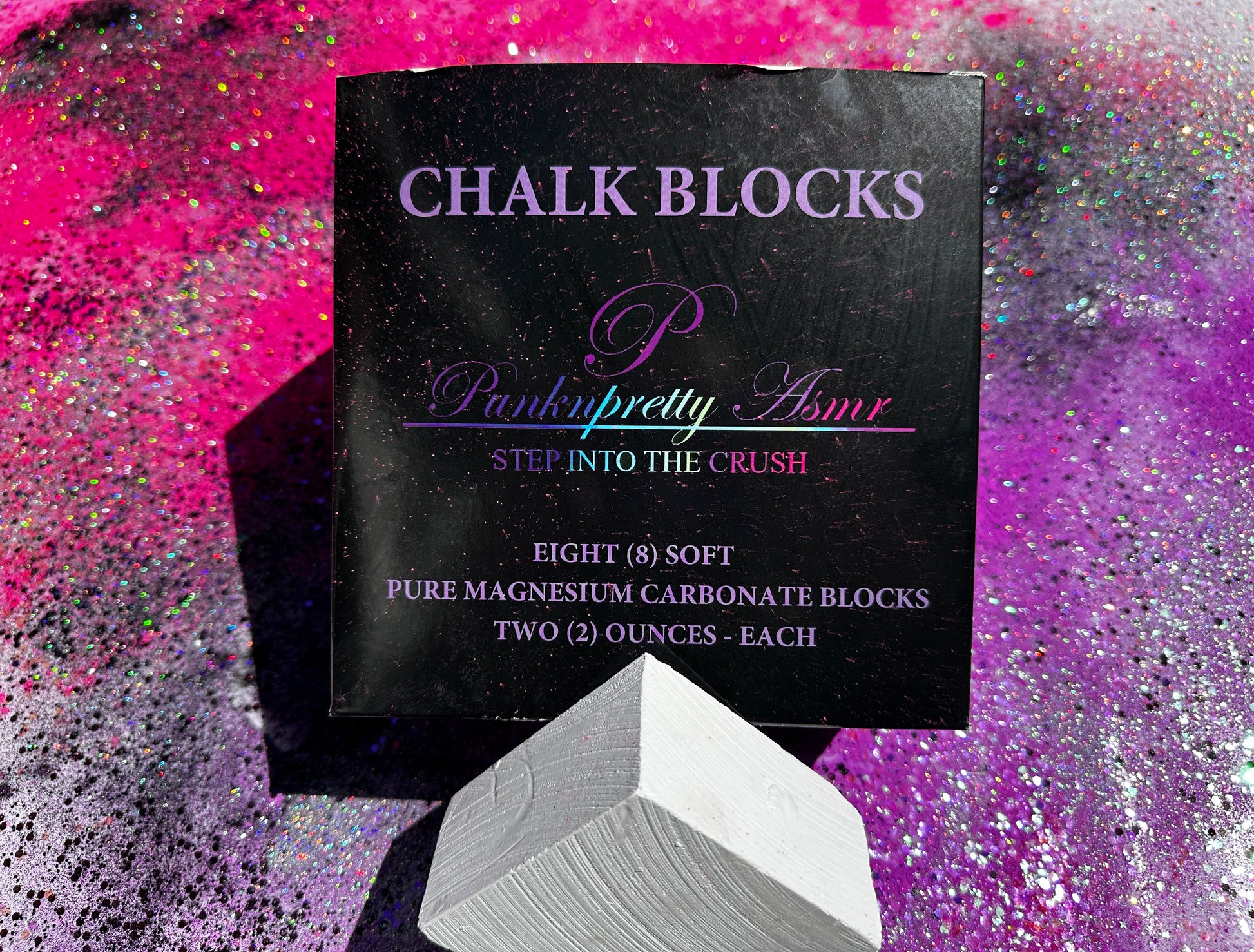 Gym Chalk Asmr Blocks Of Glitters With Beautiful Dyed Chalks