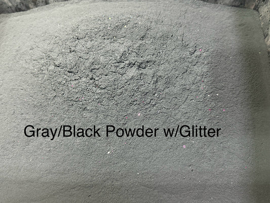 Gray and Black Powder