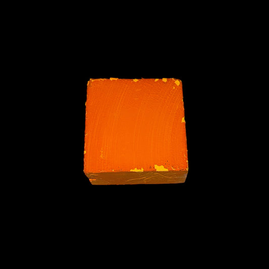 One (1) Canary Yellow Dyed Chalk Block