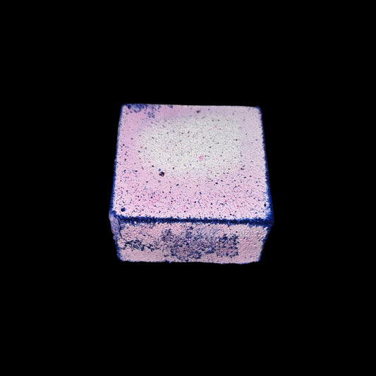 One (1) Purple and Glitter Block