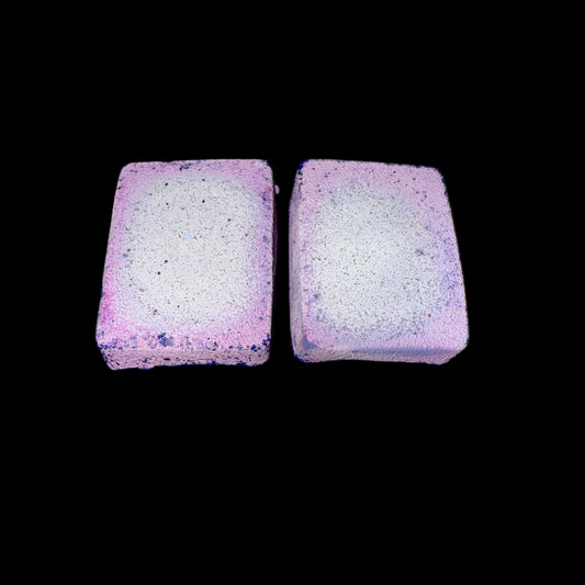 Two (2) Thick Purple and Glitter Rectangles