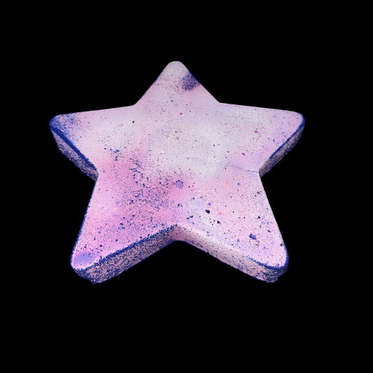 One (1) Large Purple and Glitter Star