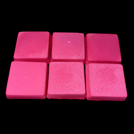 Six (6) Thin Pink Squares