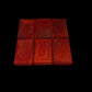Six (6) Orange Thin Rectangles