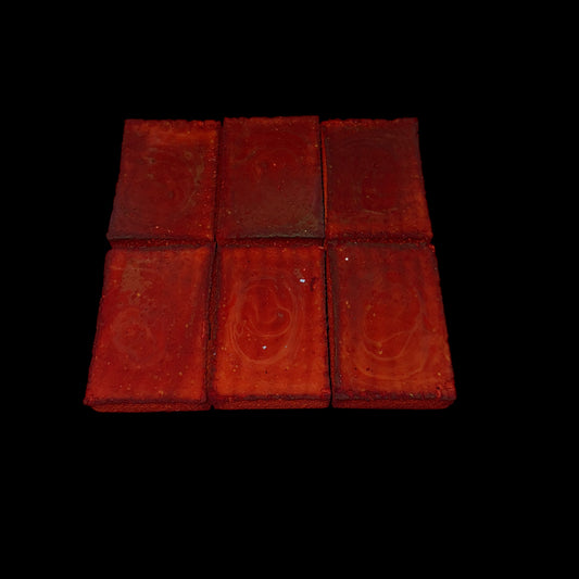 Six (6) Orange Thin Rectangles