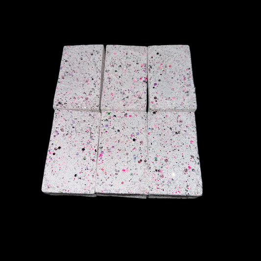 Six (6) Thick Glitter Rectangles