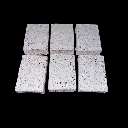 Six (6) Thin Glitter Rectangles