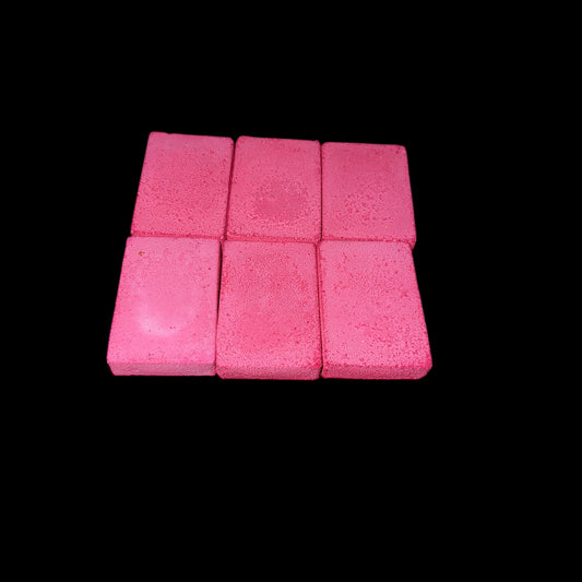 Six (6) Thin Pink Rectangles